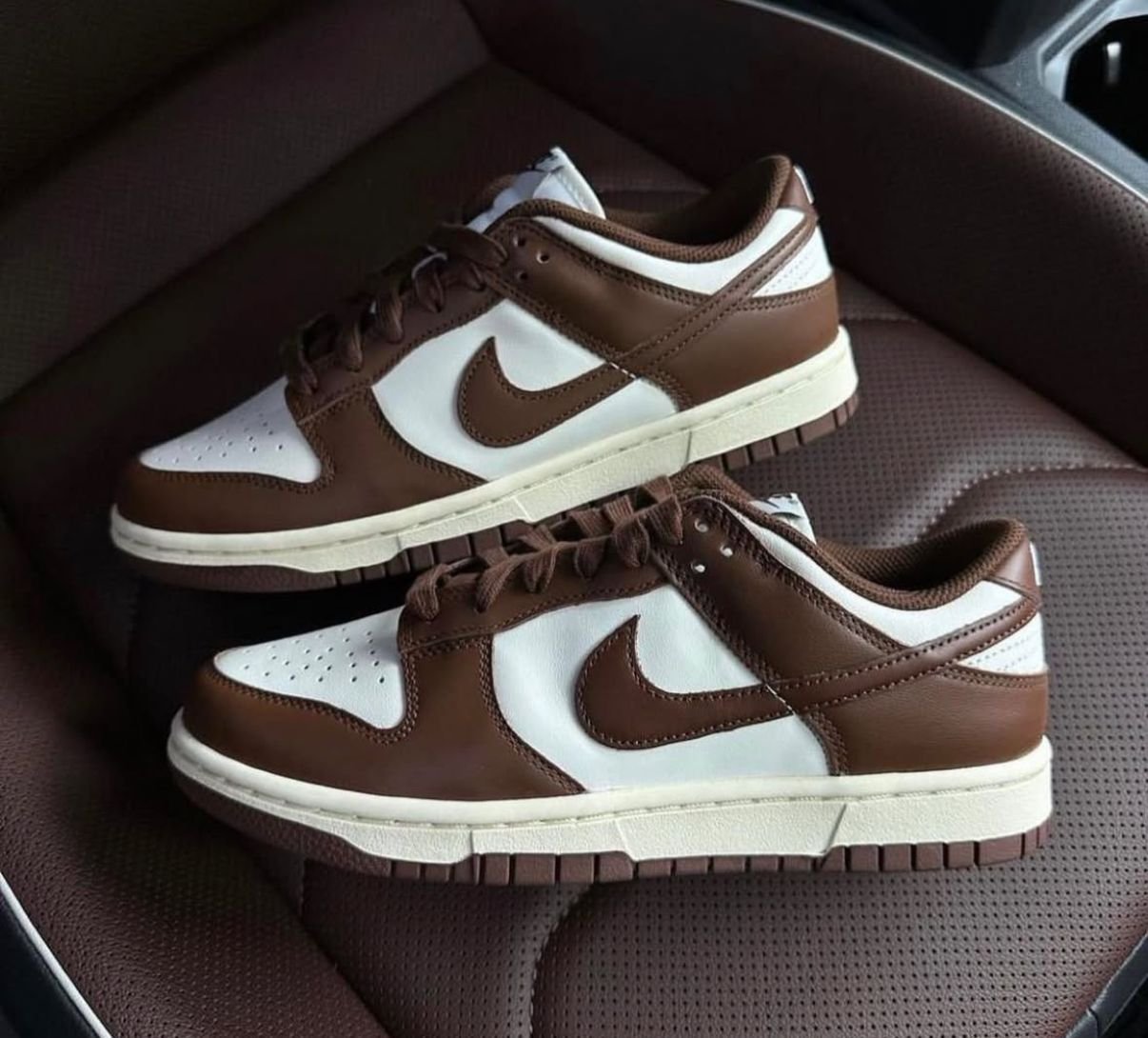 Nike Dunk Low Retro "Cacao Wow" (Sail / Cacao Wow - Coconut Milk) - Premium Leather Sneakers - Image 4