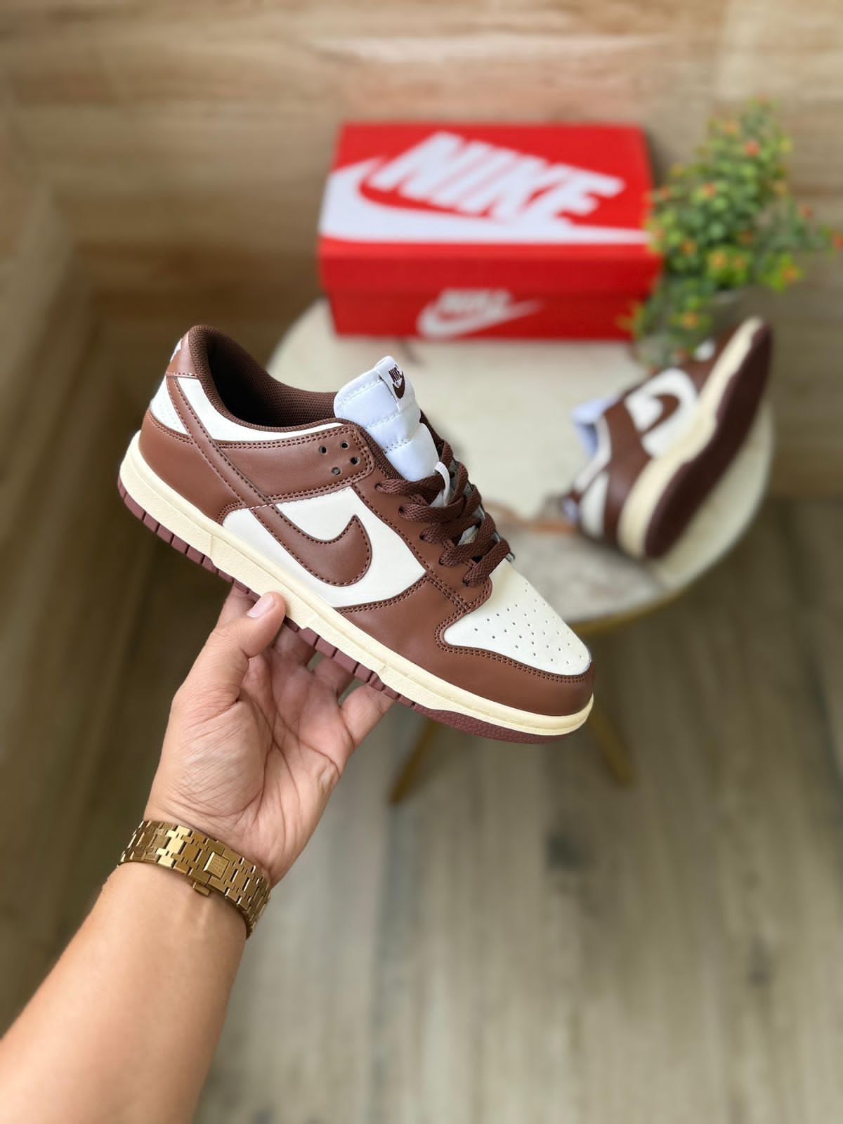 Nike Dunk Low Retro "Cacao Wow" (Sail / Cacao Wow - Coconut Milk) - Premium Leather Sneakers - Image 2