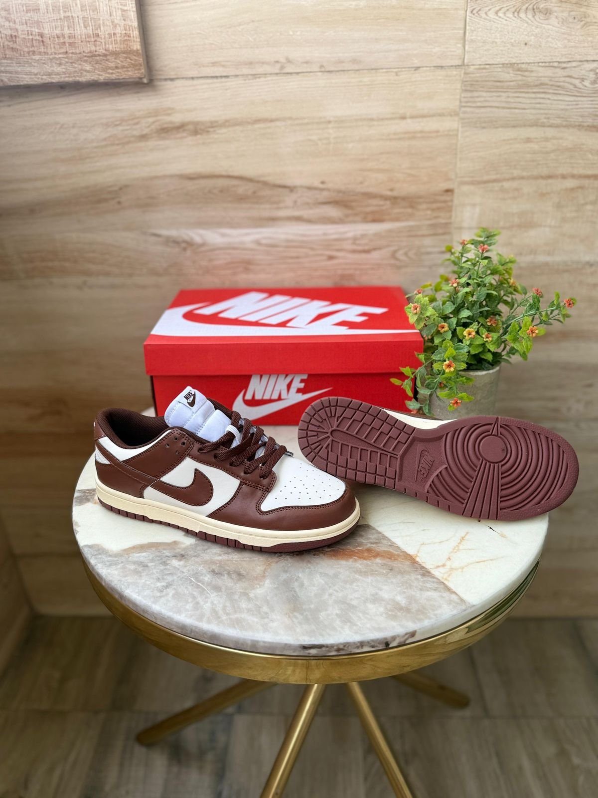 Nike Dunk Low Retro "Cacao Wow" (Sail / Cacao Wow - Coconut Milk) - Premium Leather Sneakers - Image 3