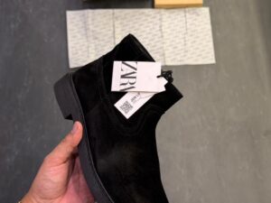 Zara Collection Men's Black Suede Leather Ankle Boots