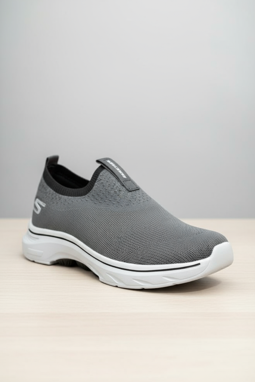 Skechers Men's Slip-On Comfort Walking Sneakers - Casual Knit Mesh Shoe - Image 6