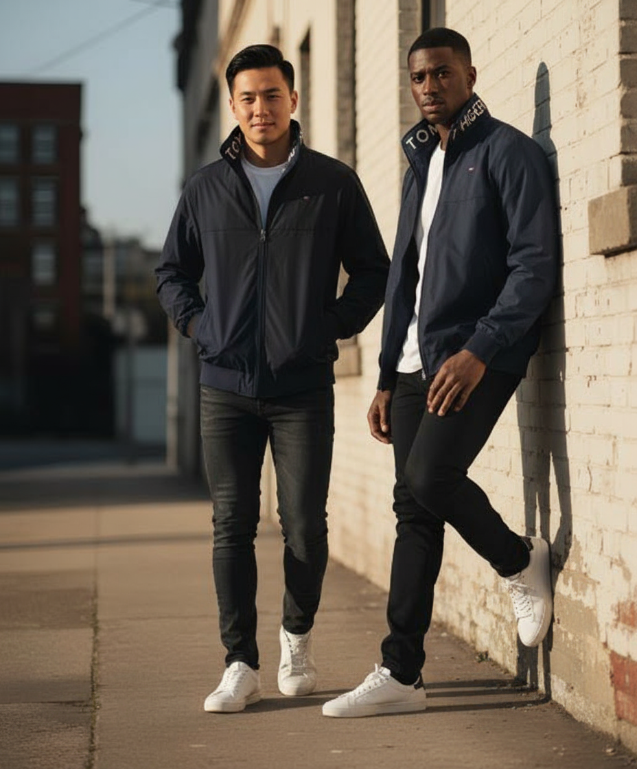 Tommy Hilfiger Men's Waterproof Jacket with Ribbed Cuffs & Collar Logo - Image 4