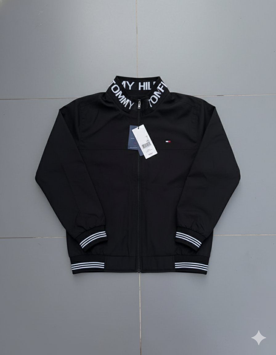 Tommy Hilfiger Men's Waterproof Jacket with Ribbed Cuffs & Collar Logo - Image 5