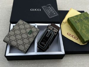 GUCCI Heavy Wallet & Belt Combo