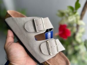 Birkenstock Arizona Suede Leather Sandal Classic Two-Strap Comfort with Cork Footbed