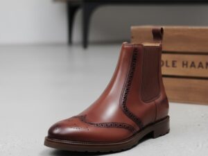 Cole Haan Men's Leather Brogue Chelsea Boot