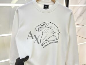 Men's Graphic Print Crewneck Sweatshirt | Geometric Eagle Design