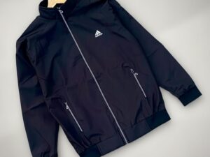 Men's Lightweight Sporty Full-Zip Track Jacket with Stand-Up Collar