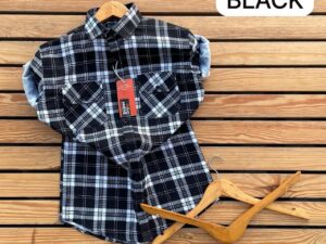 Men's Classic Plaid Check Shirt | Casual Long Sleeve Button-Down with Dual Pockets