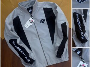 Men's Lightweight Color-Block Athletic Windbreaker Jacket