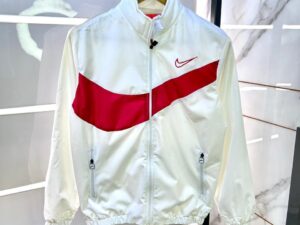 Men's Lightweight Full-Zip Windbreaker with Bold Dynamic Stripe