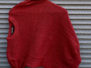 Men's Waffle Knit High Neck Sweater | Casual Thermal Turtleneck Pullover