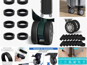 luggage wheel noise reducer cover