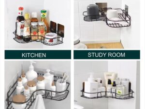 metal corner rack wall mounted storage shelf