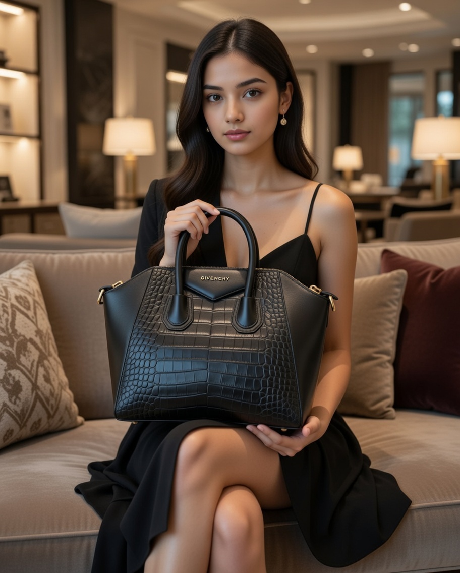 Givenchy Antigona leather bag black large size